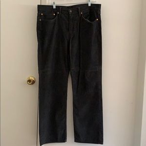 LEVI’s Brand, Black Corduroy, 514 Straight, 36x30